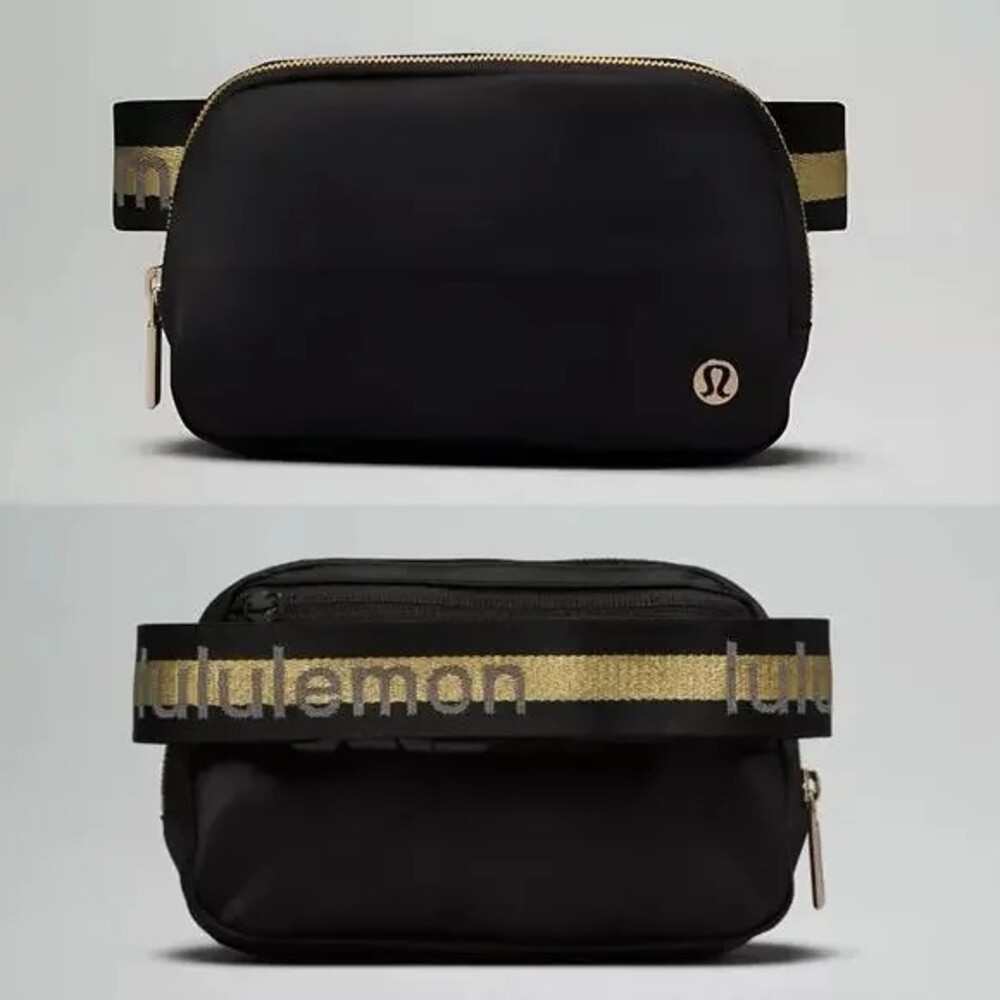 Lululemon Everywhere Belt Bag - 1L Black/Gold NWT